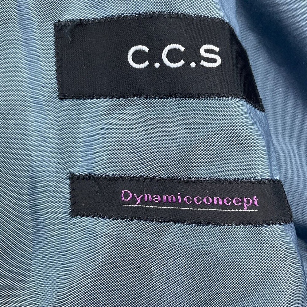 CCS Suit Men 51R/43W x 30L Dynamic Concept Blue‎ Wool Classic Career 2pc - Picture 11 of 16